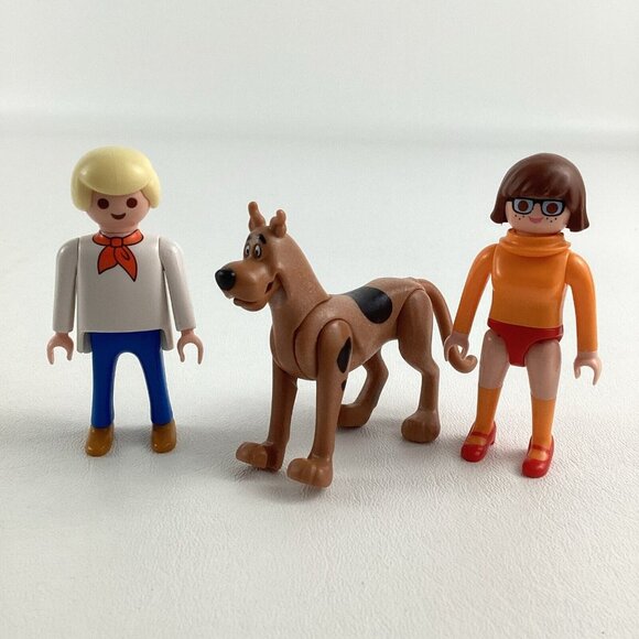 PLAYMOBIL Other - Playmobil Scooby Doo Playset Replacement Figures Fred Velma Scoob Geobra Toy Lot